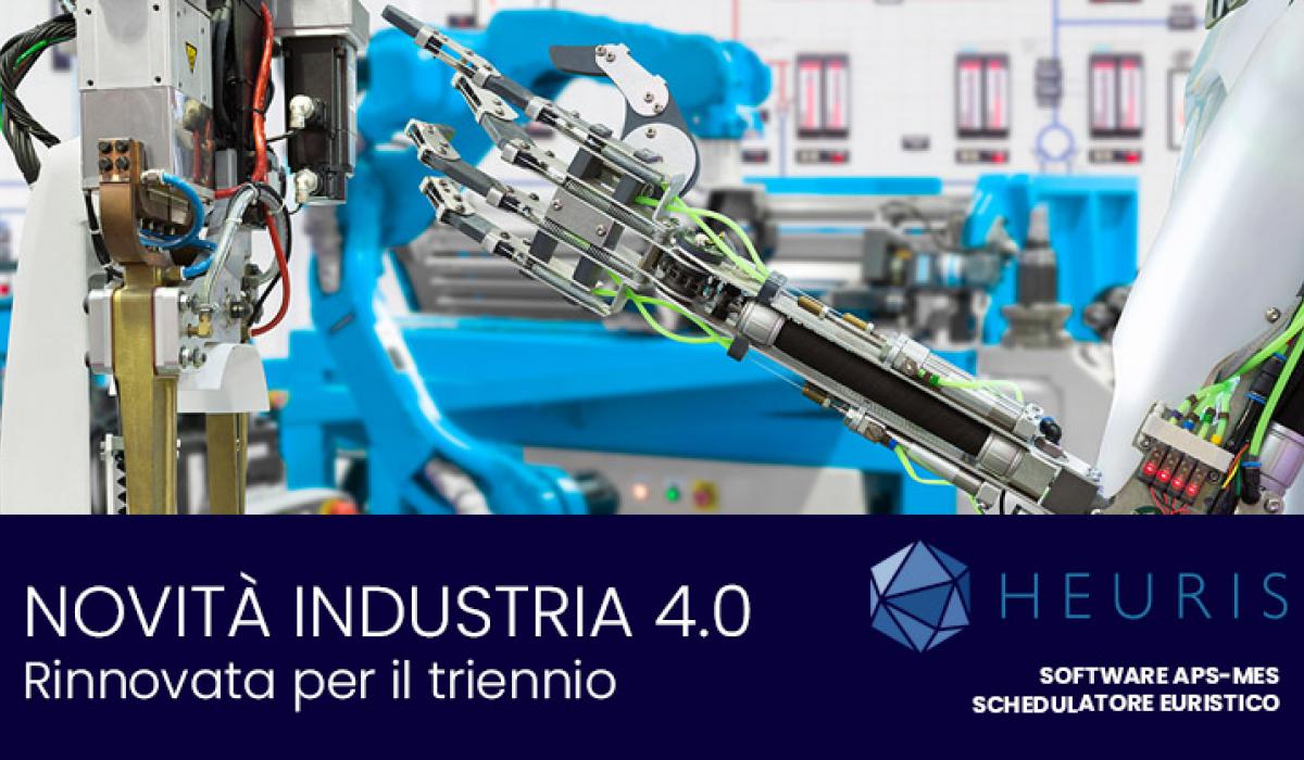 Iperammortamento e Industria 4.0 rinnovata per il triennio